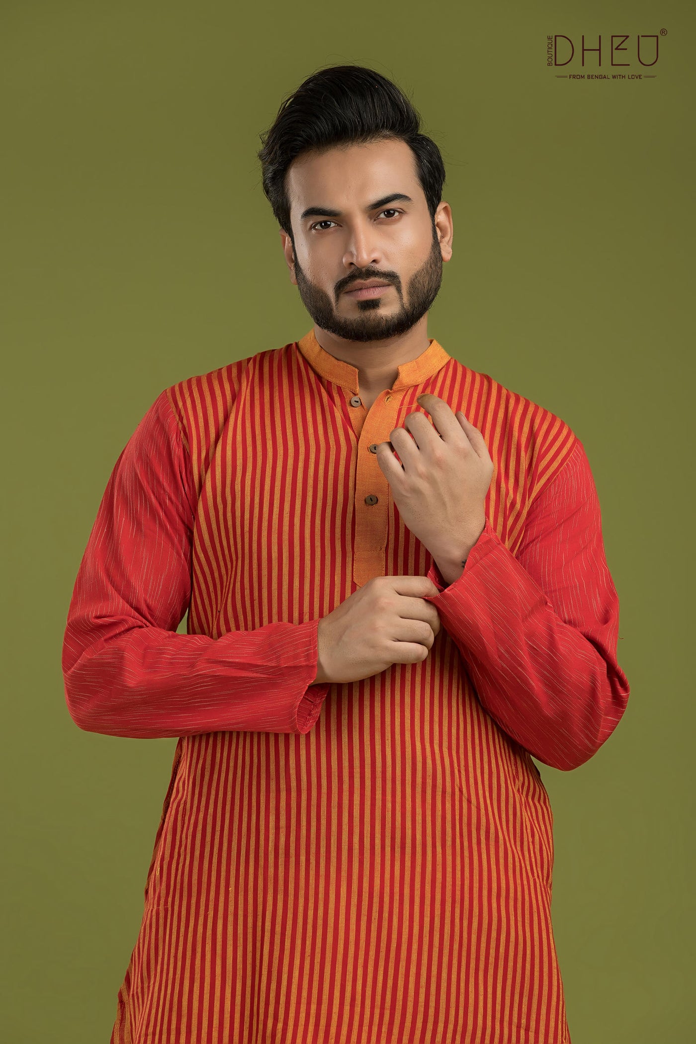 Casual Style Kurta-Dhoti Full Set