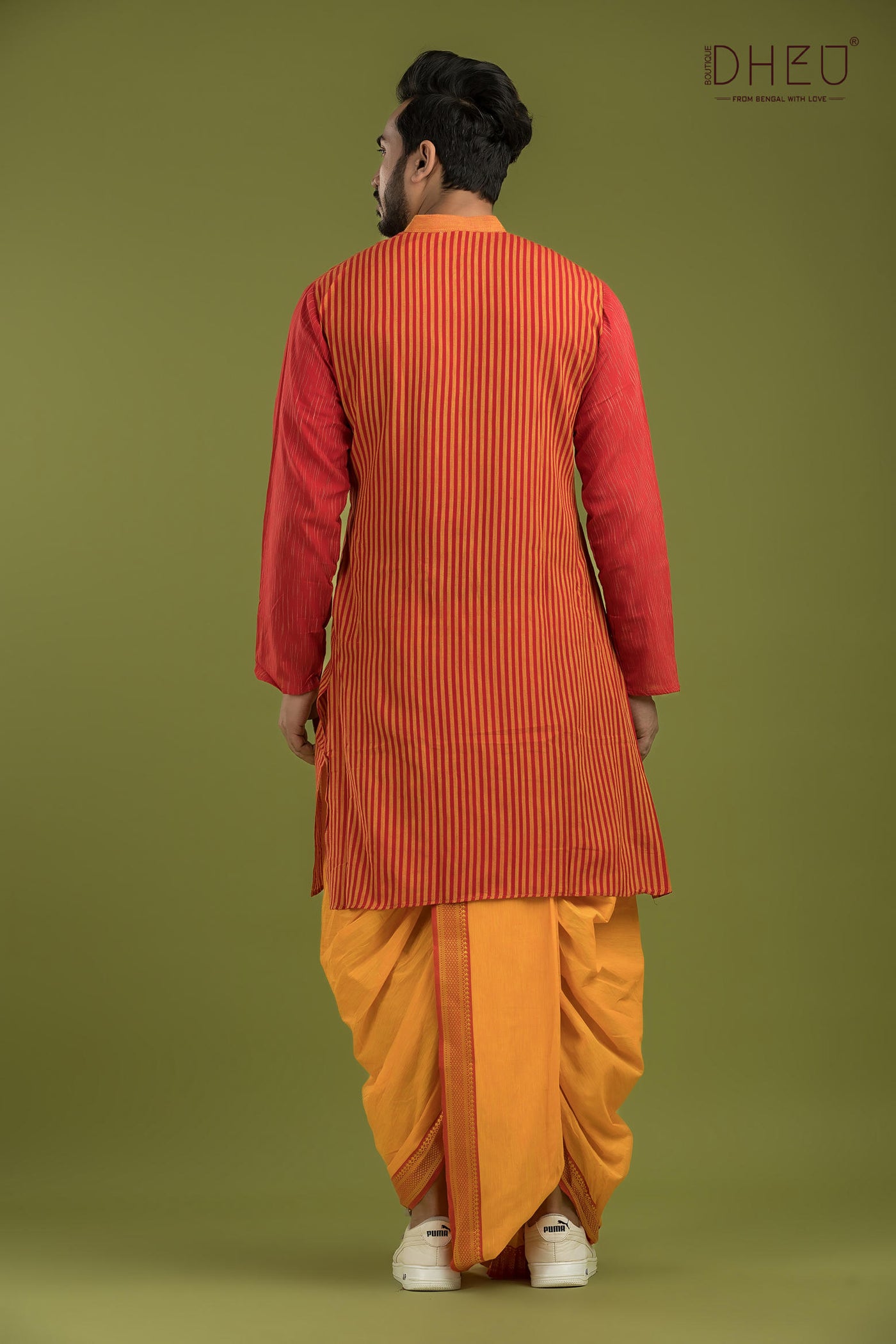 Casual Style Kurta-Dhoti Full Set