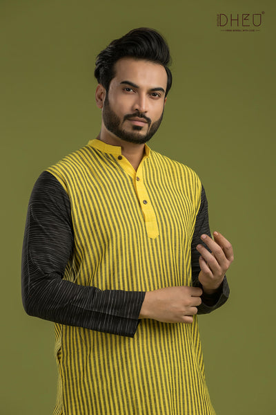 Casual Style Kurta-Dhoti Full Set