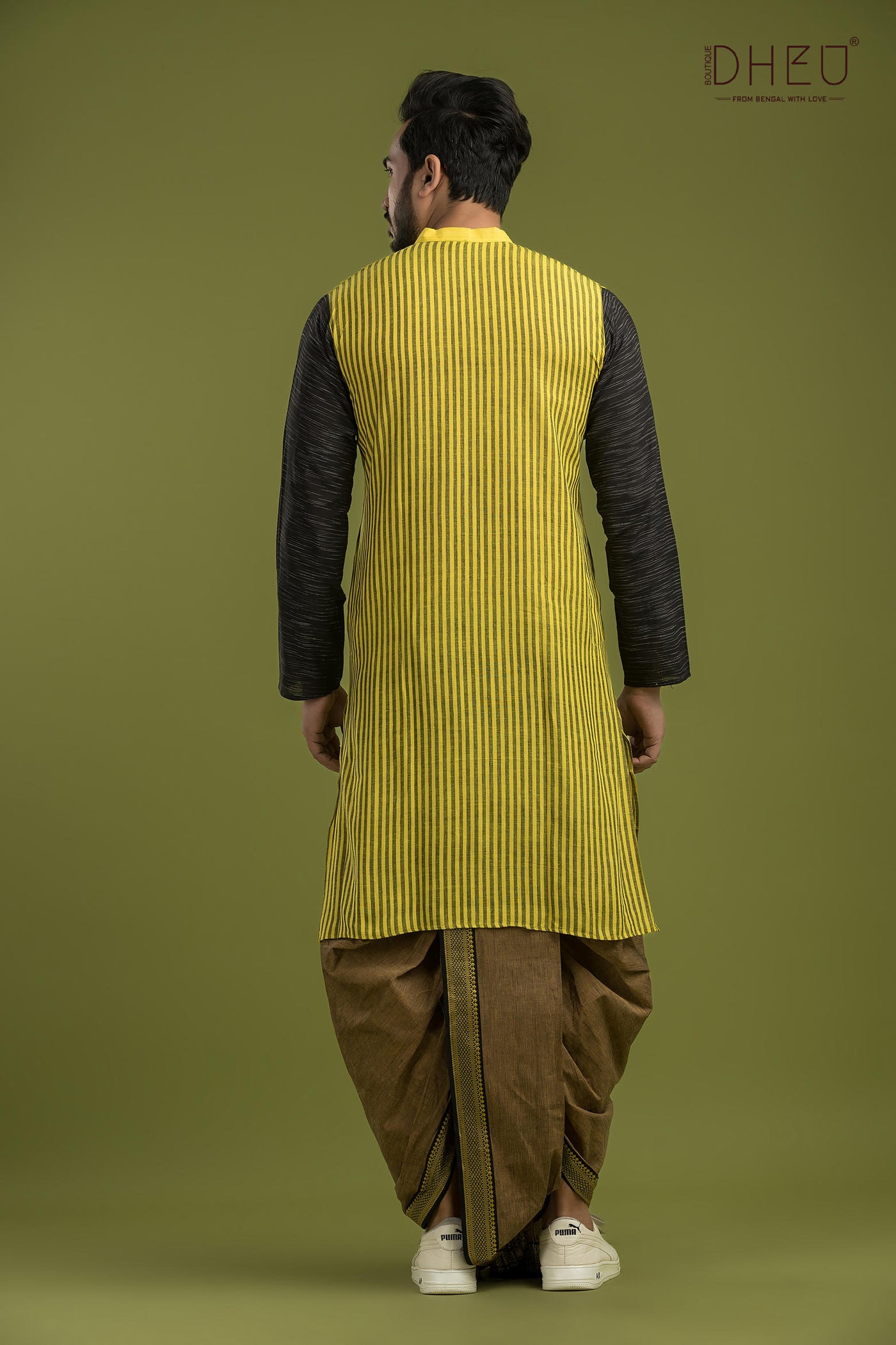 Casual Style Kurta-Dhoti Full Set