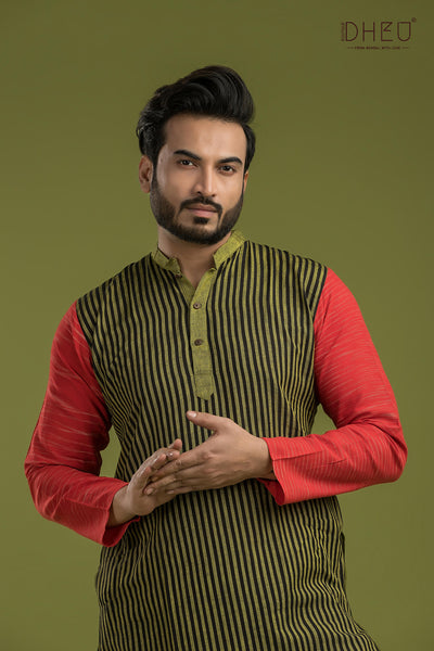 Casual Style Kurta-Dhoti Full Set