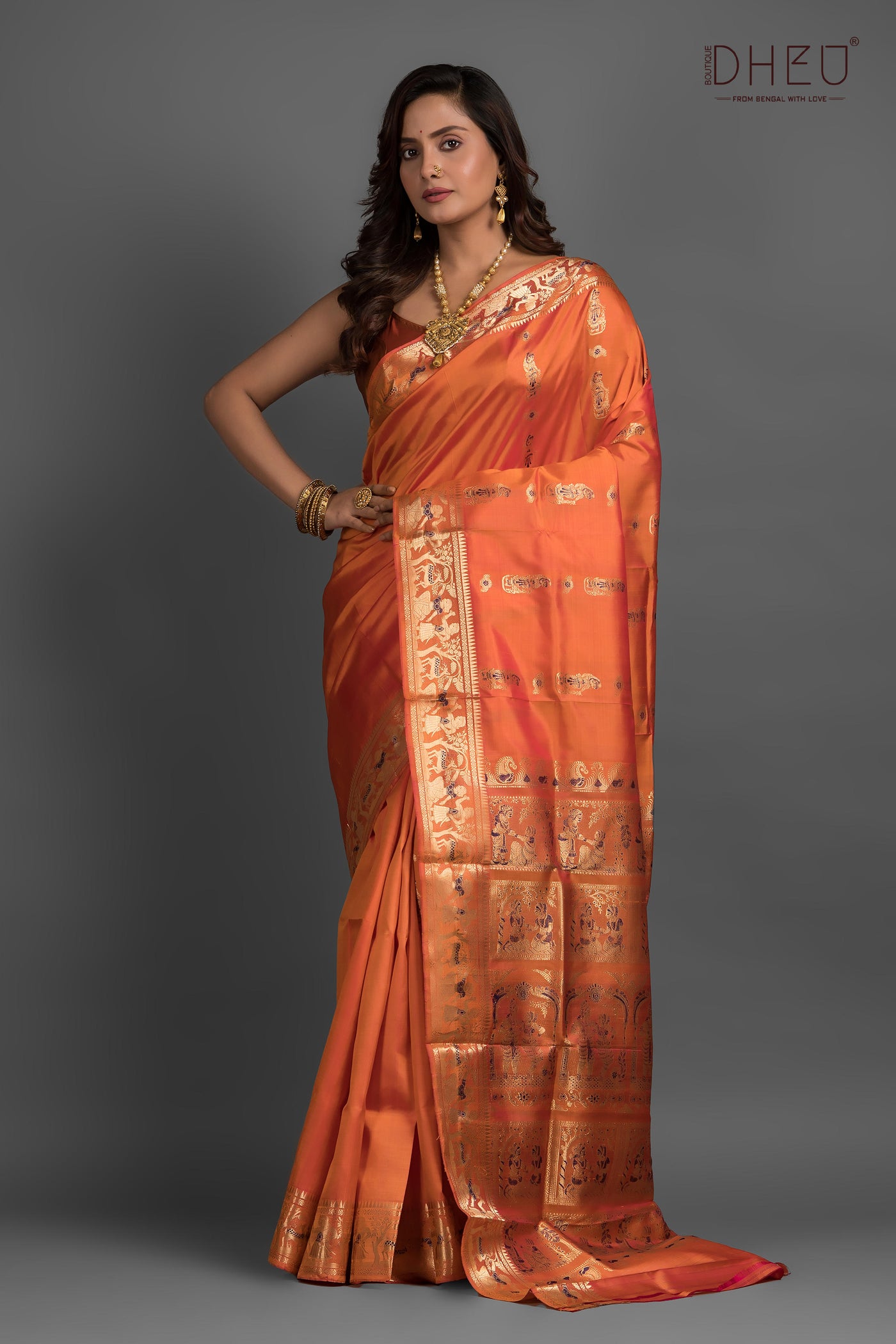 Pure Swarnachari Silk Saree (with silk mark certified)