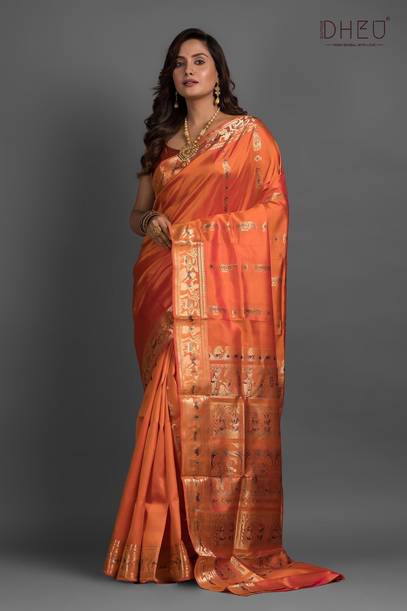 Pure Swarnachari Silk Saree (with silk mark certified)