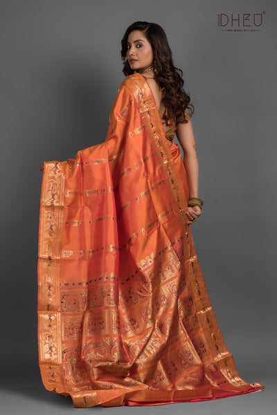 Pure Swarnachari Silk Saree (with silk mark certified)