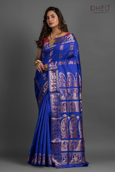 Pure Swarnachari Silk Saree (with silk mark certified)