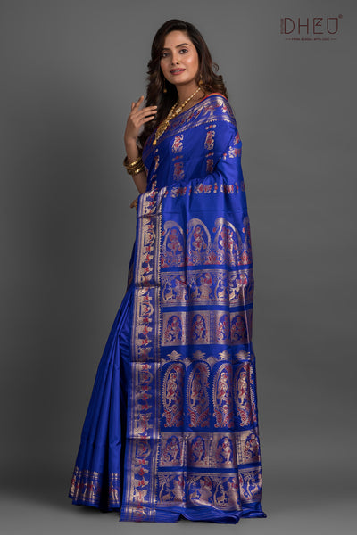 Pure Swarnachari Silk Saree (with silk mark certified)