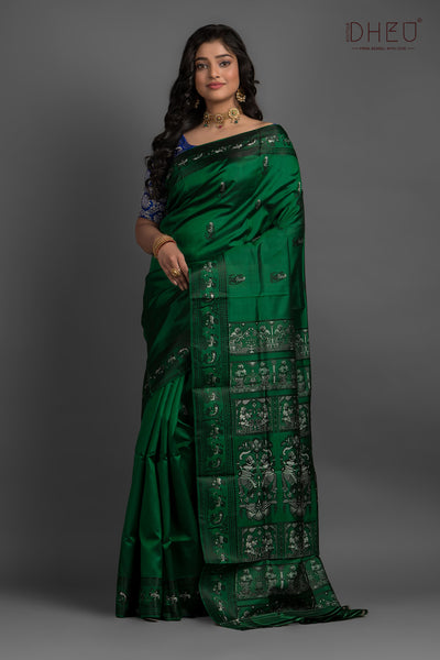 Pure Baluchari Silk Saree (with silk mark certified)