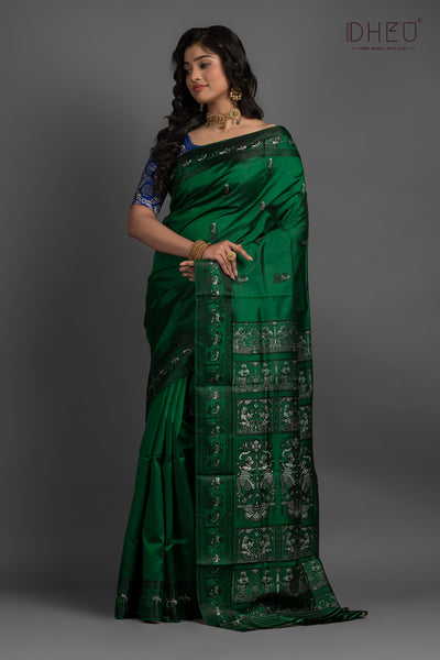 Pure Baluchari Silk Saree (with silk mark certified)