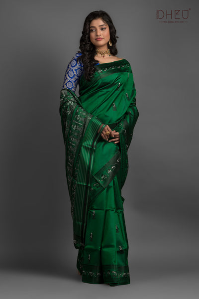 Pure Baluchari Silk Saree (with silk mark certified)