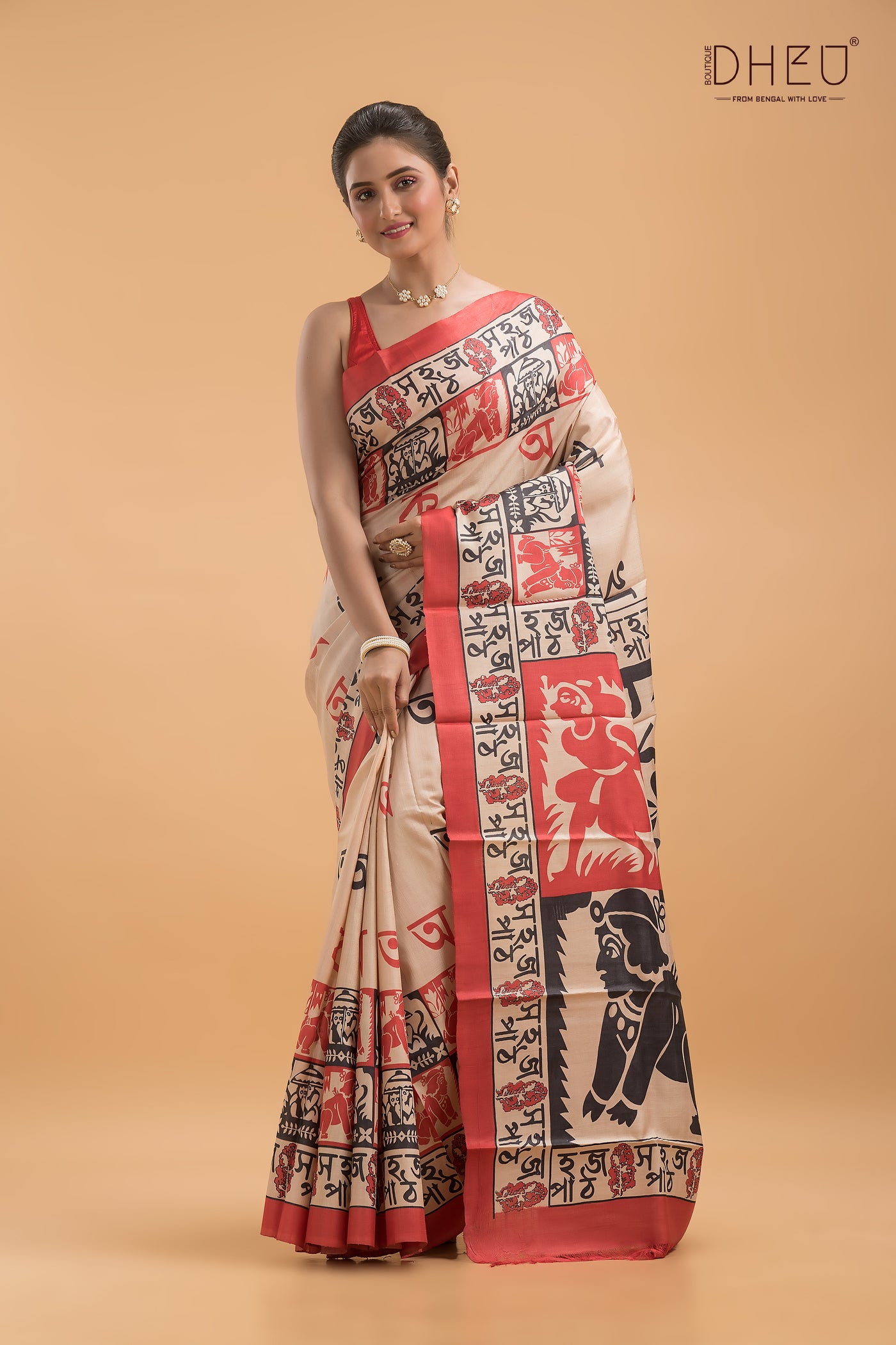 Exclusive Tussar Silk Kolkata Saree (Silk Mark Certified)