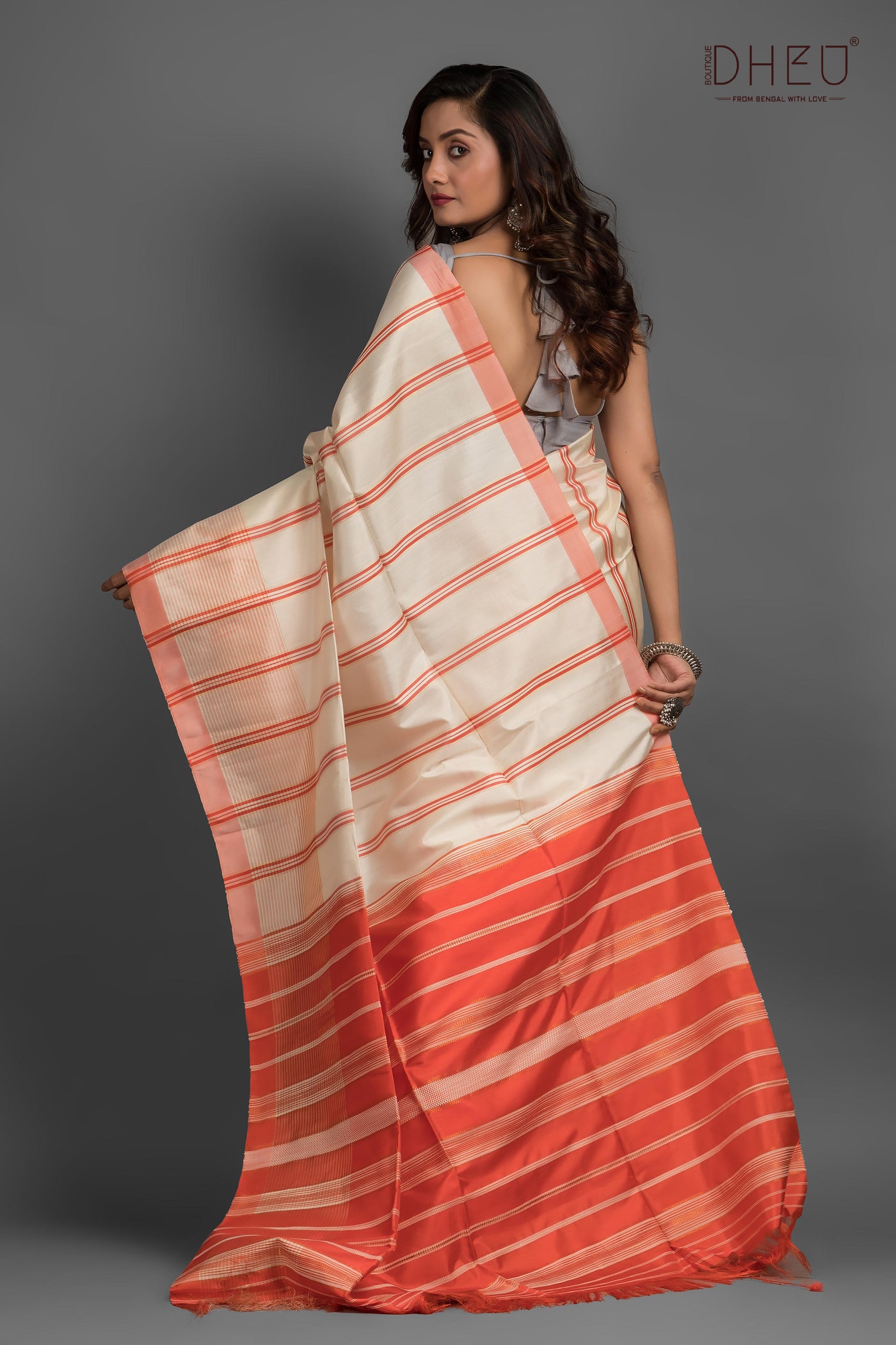 Pure Bishnupuri Silk Saree (Silk Mark Certified)