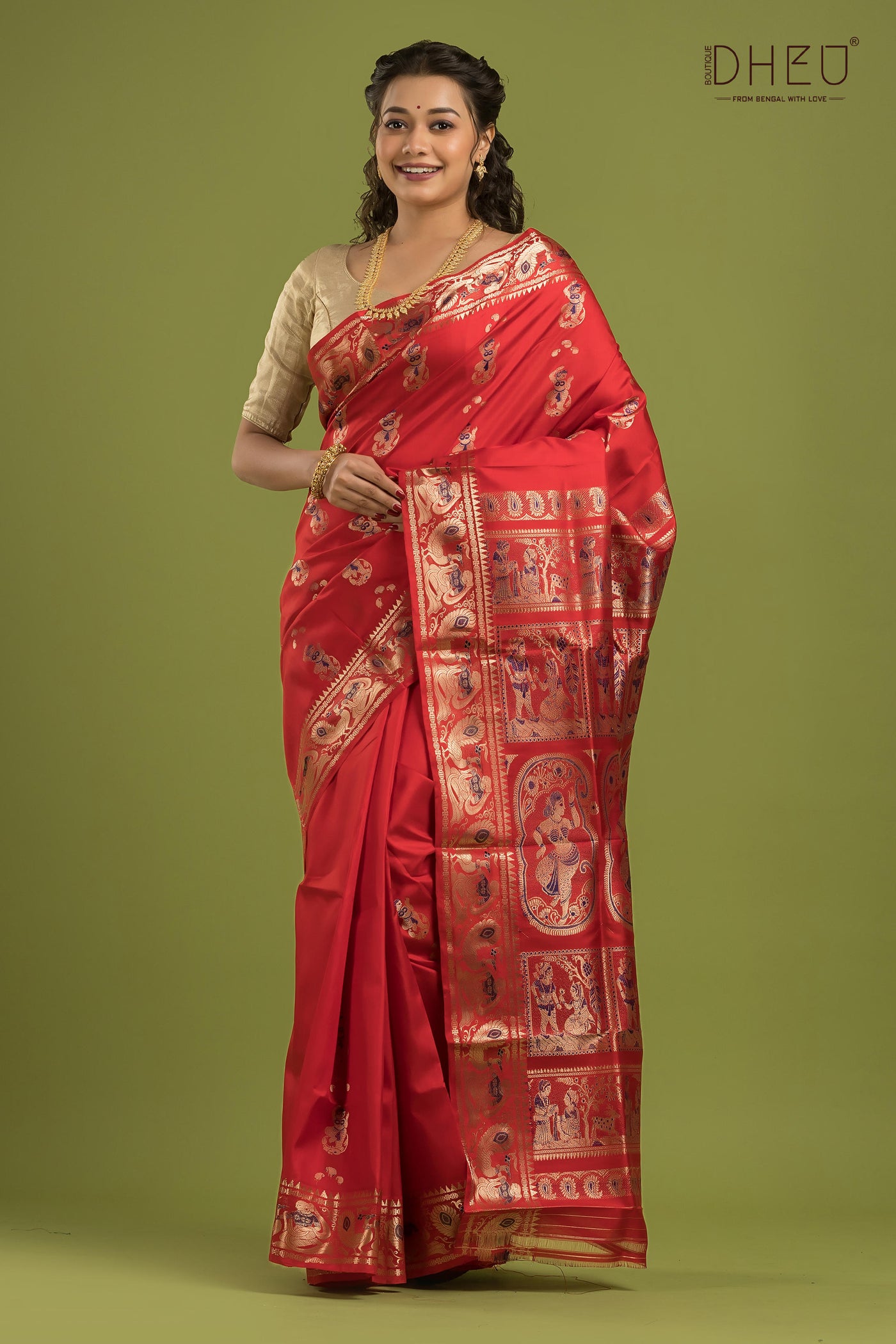 Pure Swarnachari Silk Saree (with silk mark certified)