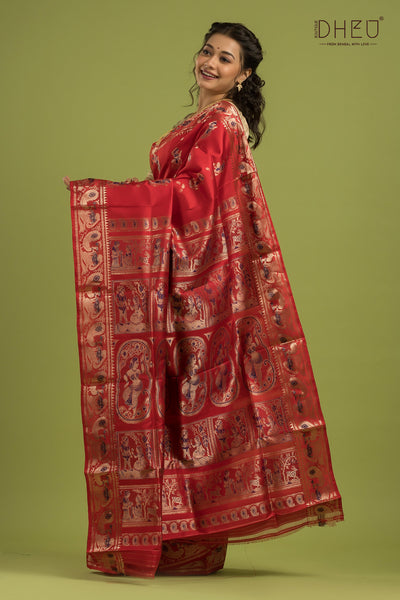 Pure Swarnachari Silk Saree (with silk mark certified)