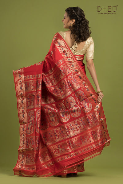 Pure Swarnachari Silk Saree (with silk mark certified)