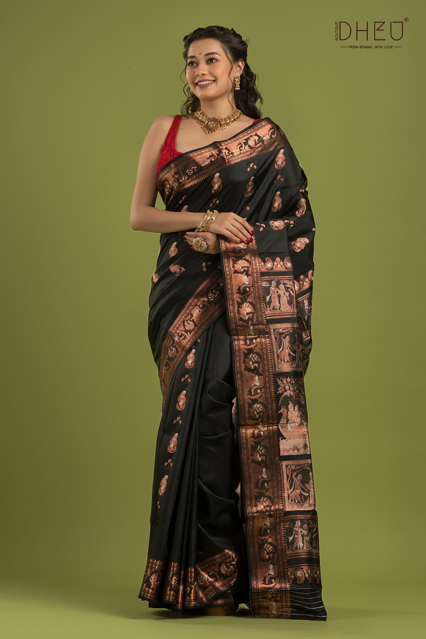 Pure Swarnachari Silk Saree (with silk mark certified)