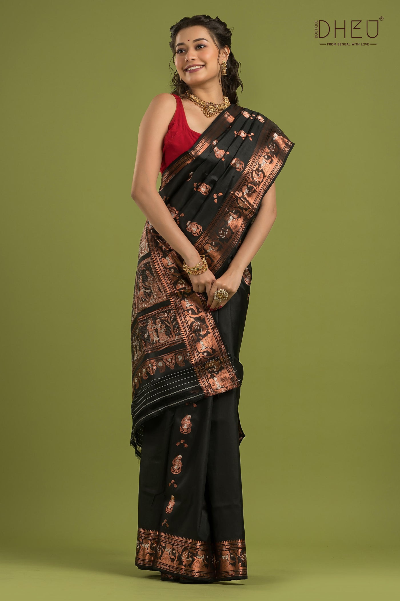 Pure Swarnachari Silk Saree (with silk mark certified)