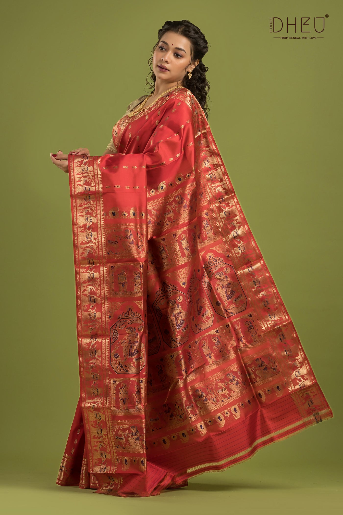 Pure Swarnachari Silk Saree (with silk mark certified)