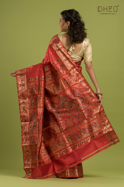 Pure Swarnachari Silk Saree (with silk mark certified)