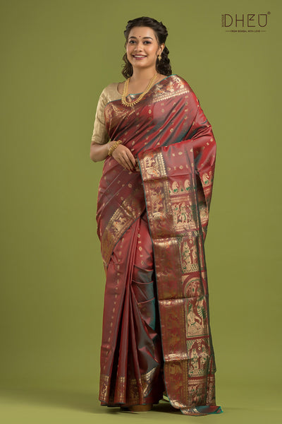 Pure Swarnachari Silk Saree (with silk mark certified)