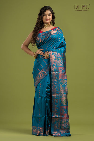 Pure Swarnachari Silk Saree (with silk mark certified)