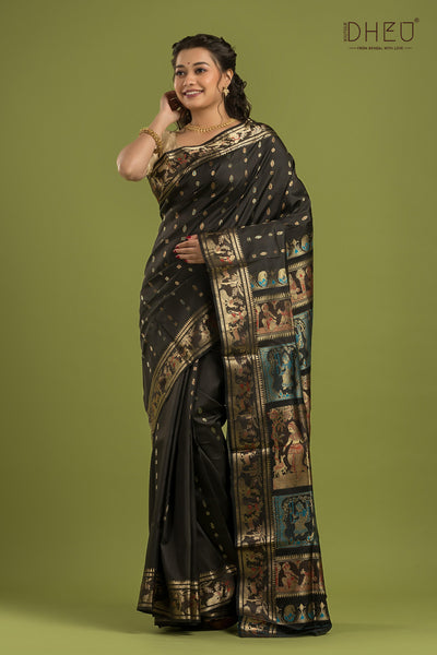 Pure Swarnachari Silk Saree (with silk mark certified)