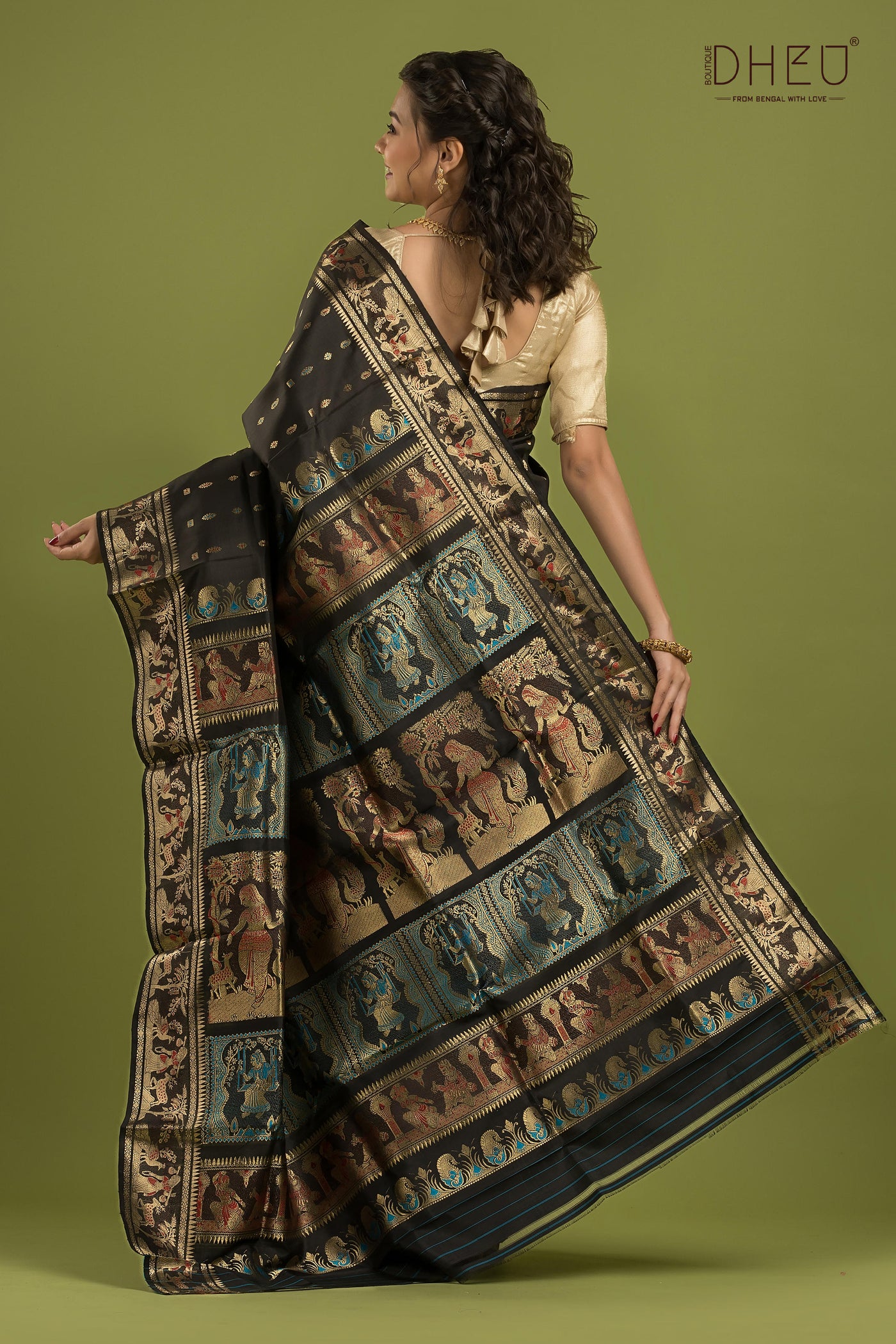 Pure Swarnachari Silk Saree (with silk mark certified)