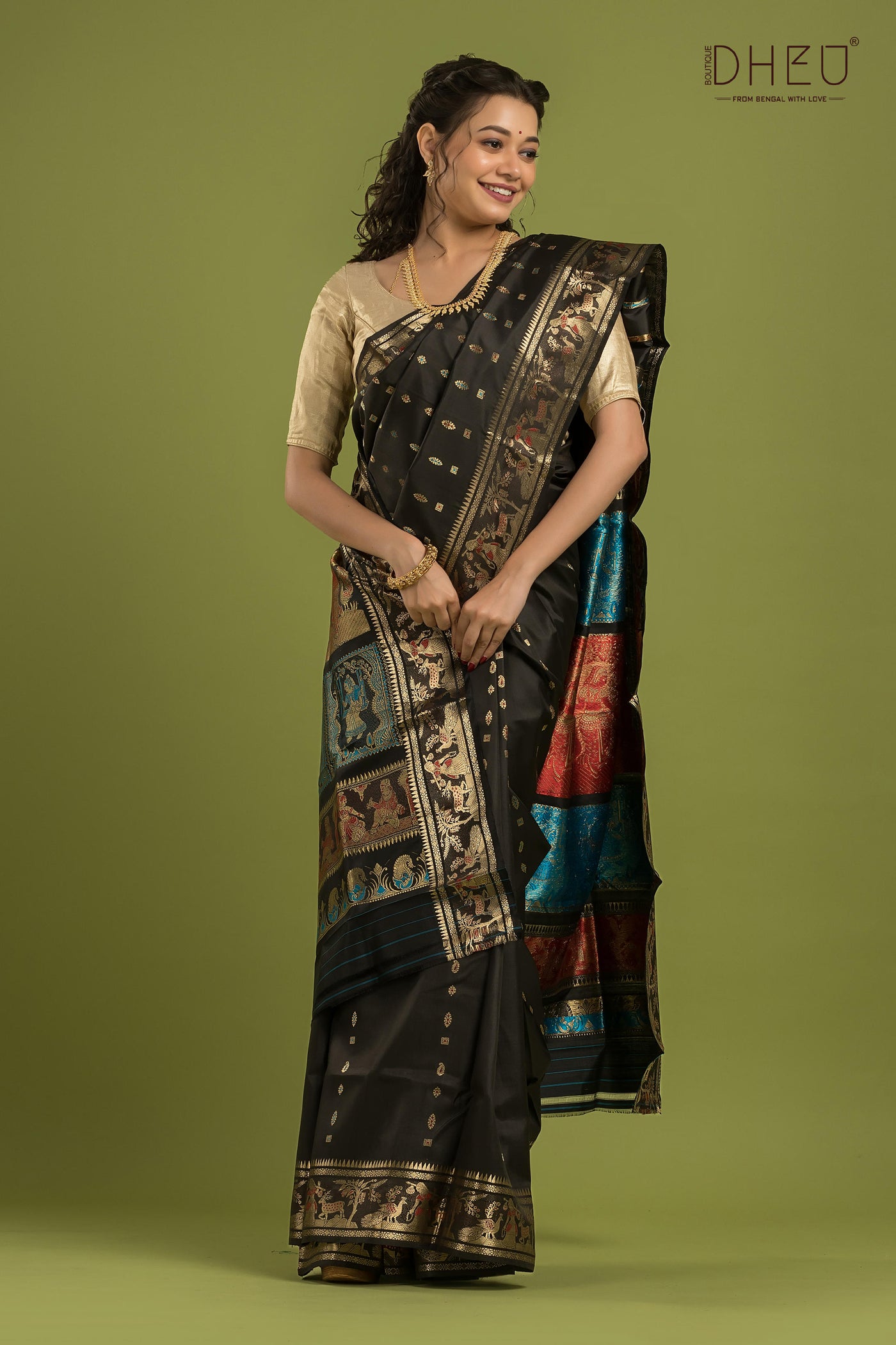 Pure Swarnachari Silk Saree (with silk mark certified)