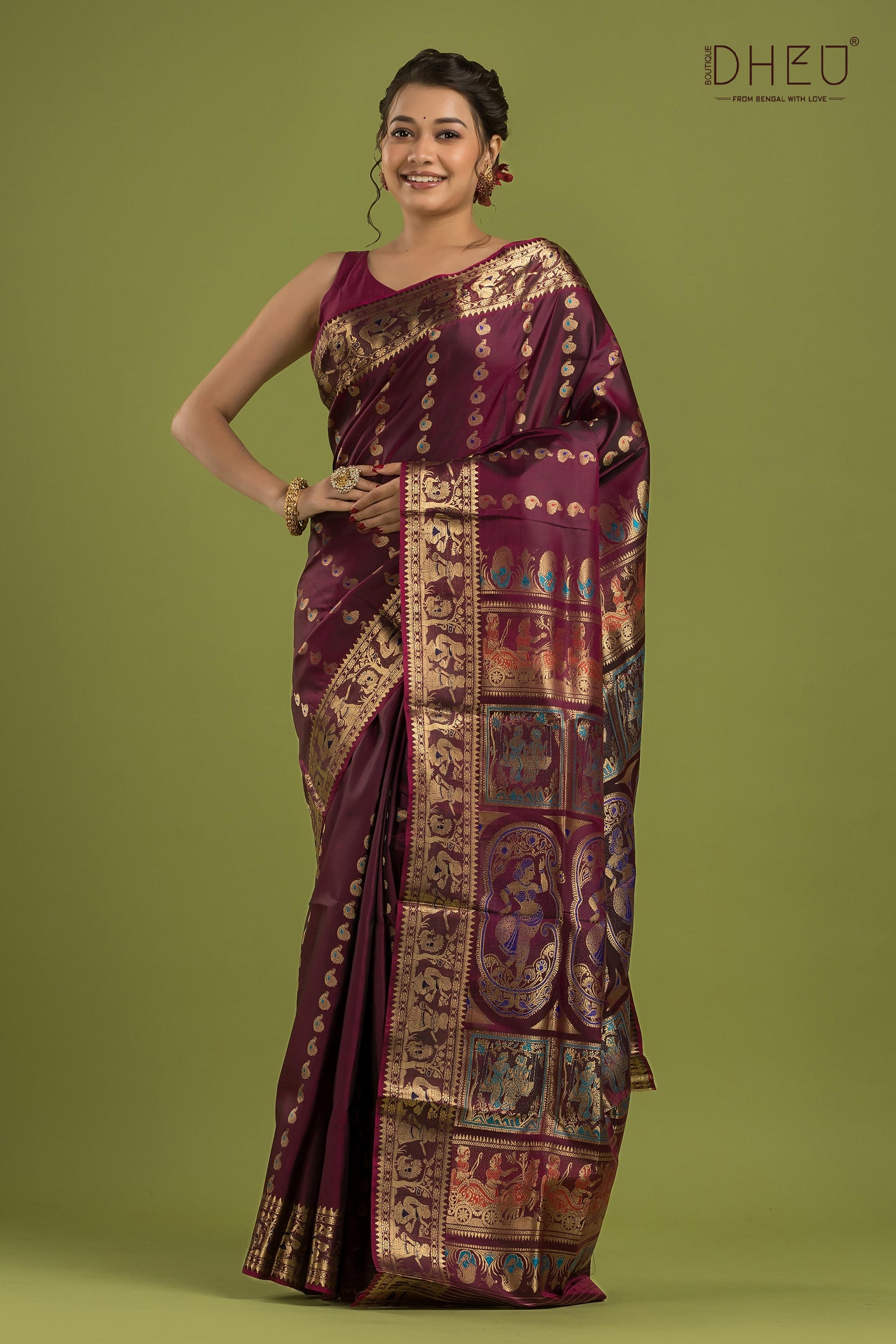 Pure Swarnachari Silk Saree (with silk mark certified)