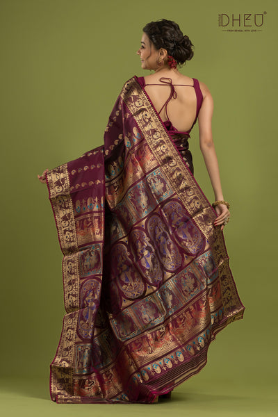 Pure Swarnachari Silk Saree (with silk mark certified)