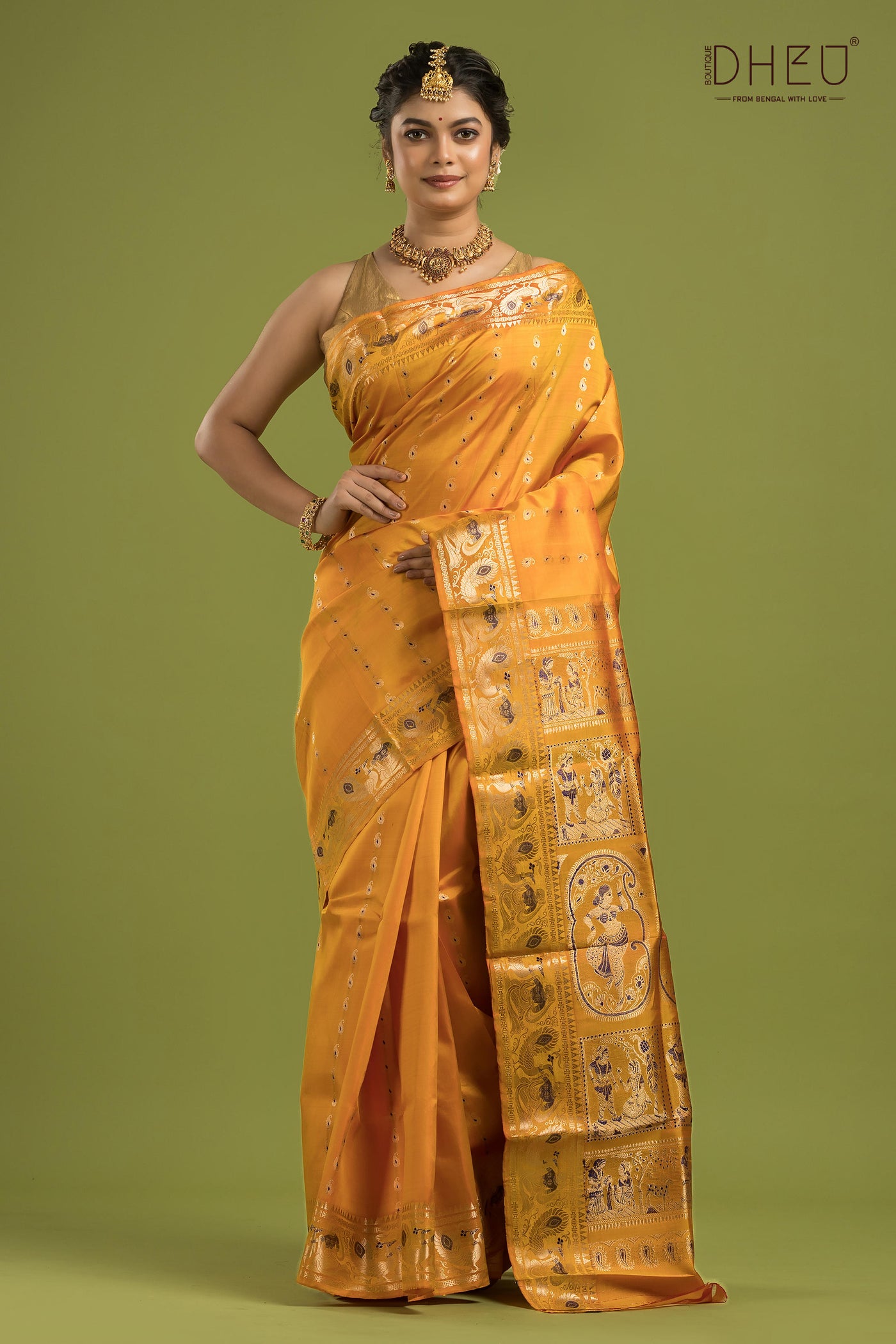 Pure Swarnachari Silk Saree (with silk mark certified)