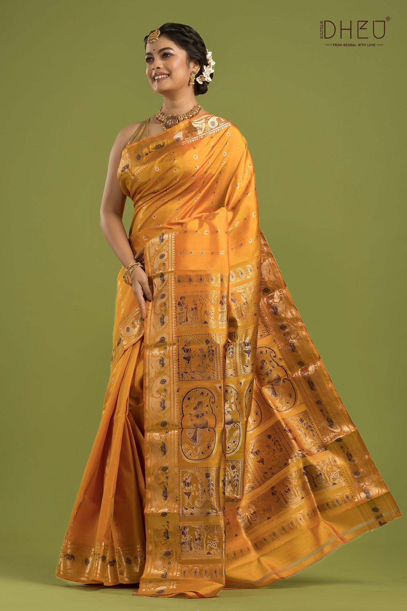 Pure Swarnachari Silk Saree (with silk mark certified)