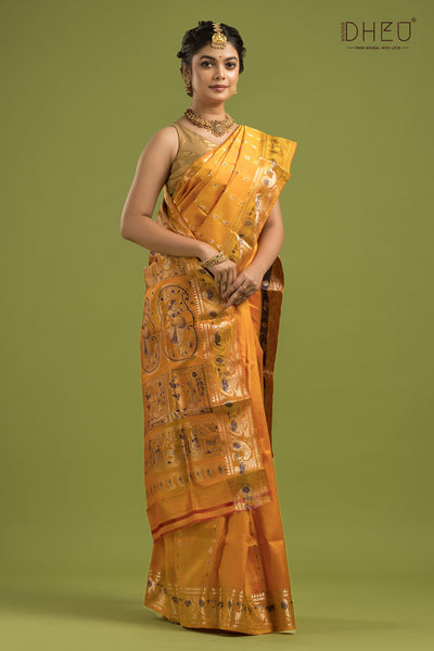 Pure Swarnachari Silk Saree (with silk mark certified)