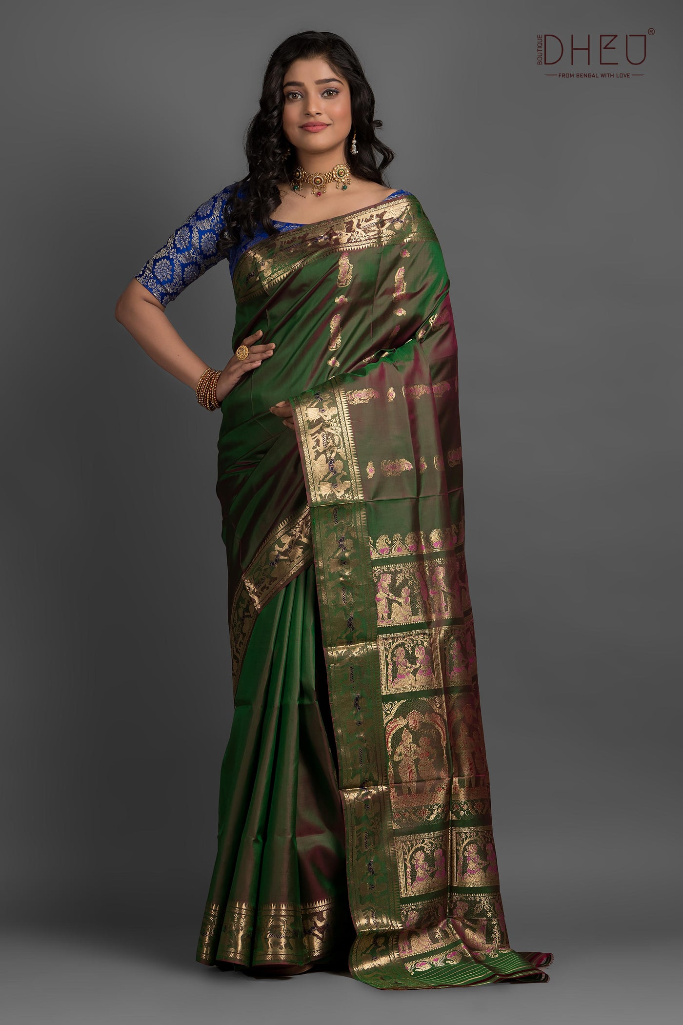 Pure Swarnachari Silk Saree (with silk mark certified)