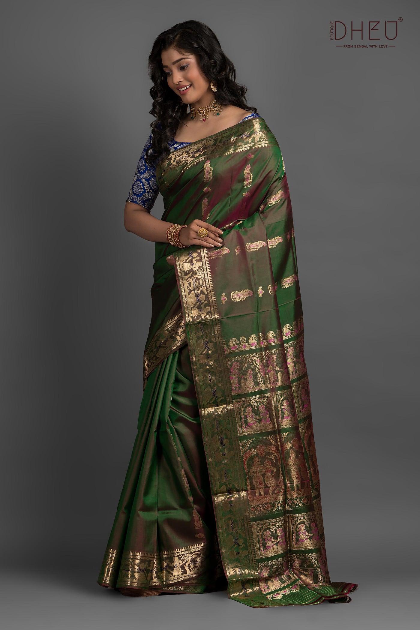 Pure Swarnachari Silk Saree (with silk mark certified)