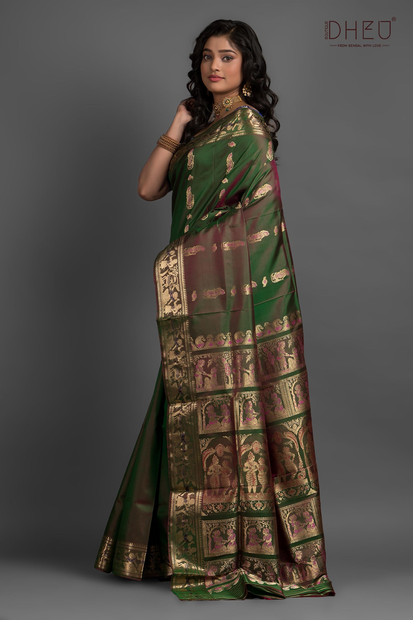 Pure Swarnachari Silk Saree (with silk mark certified)