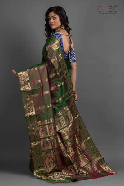 Pure Swarnachari Silk Saree (with silk mark certified)