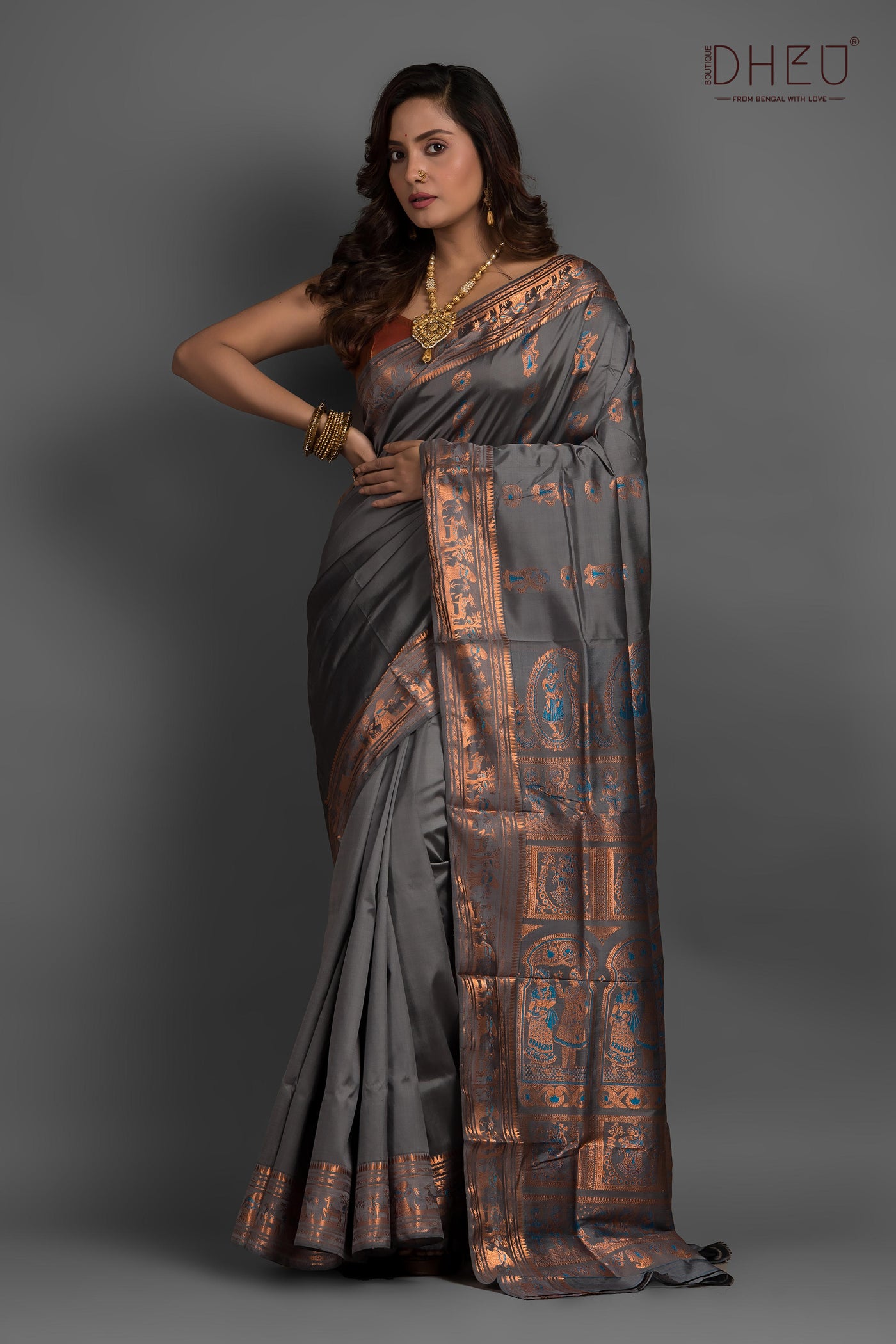 Pure Swarnachari Silk Saree (with silk mark certified)