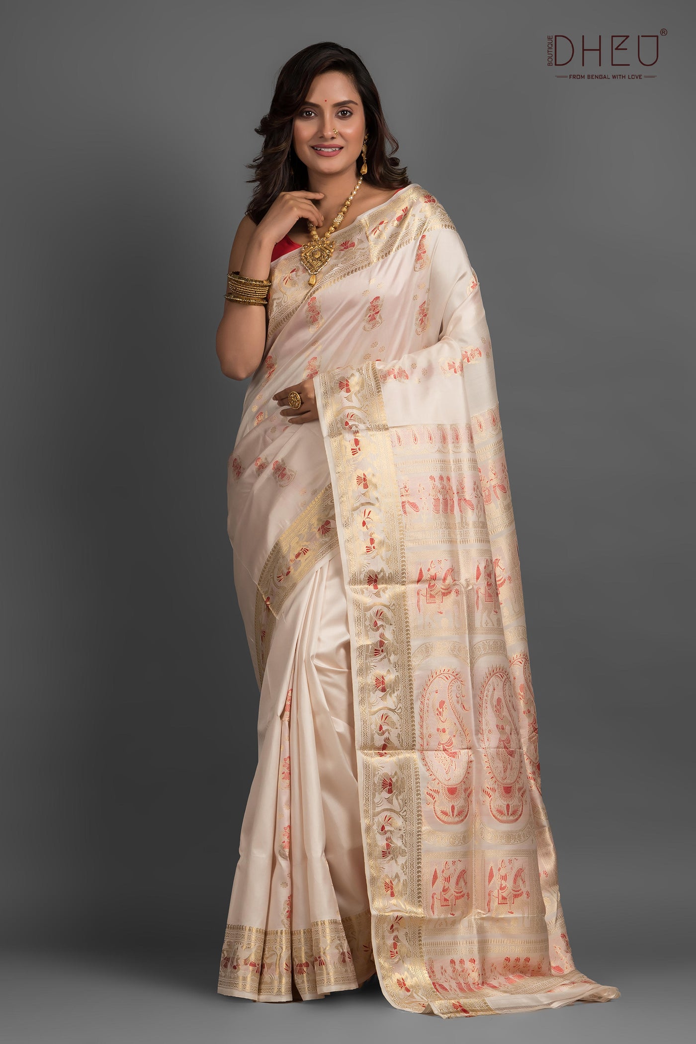 Pure Swarnachari Silk Saree (with silk mark certified)