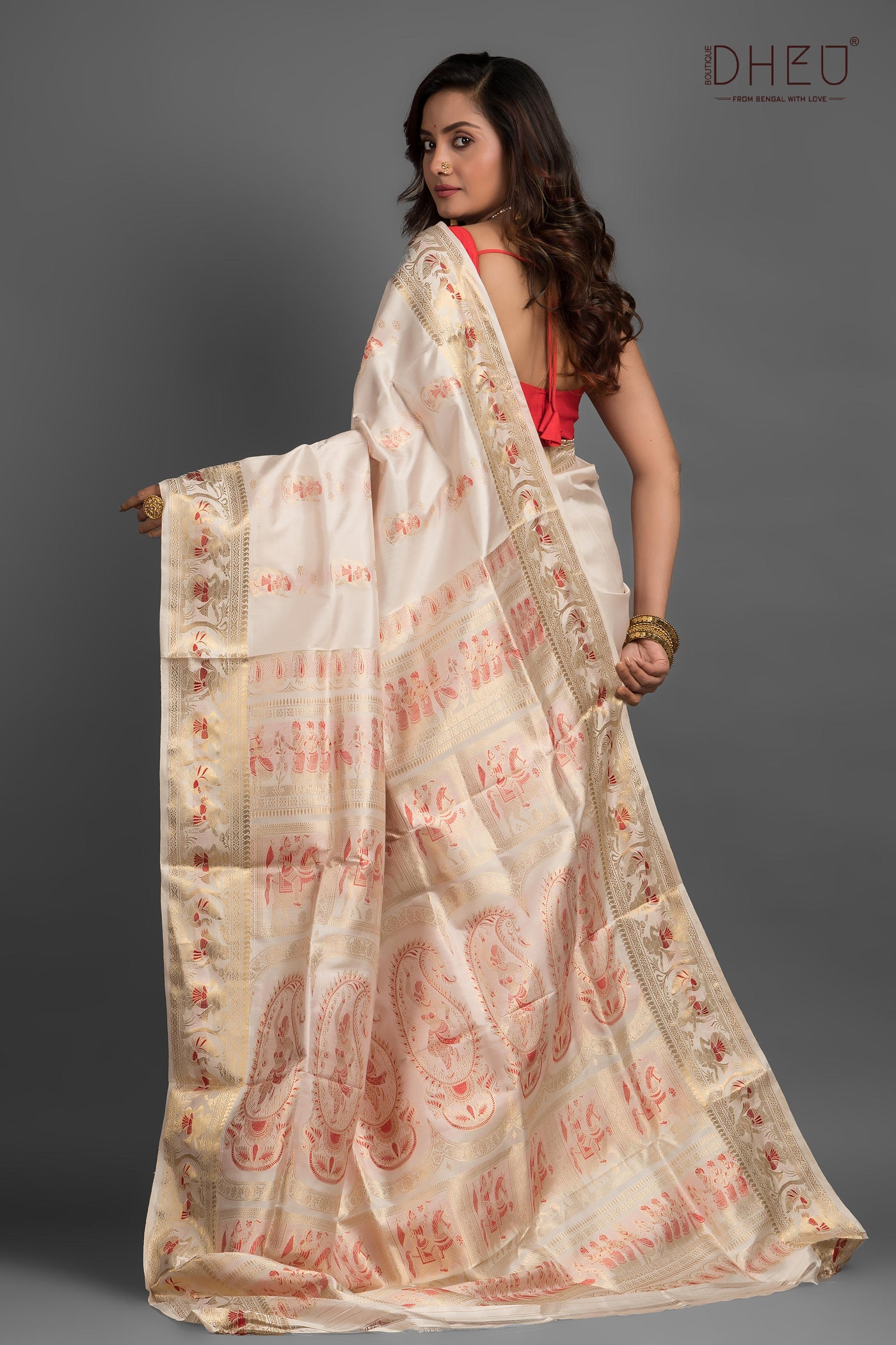 Pure Swarnachari Silk Saree (with silk mark certified)