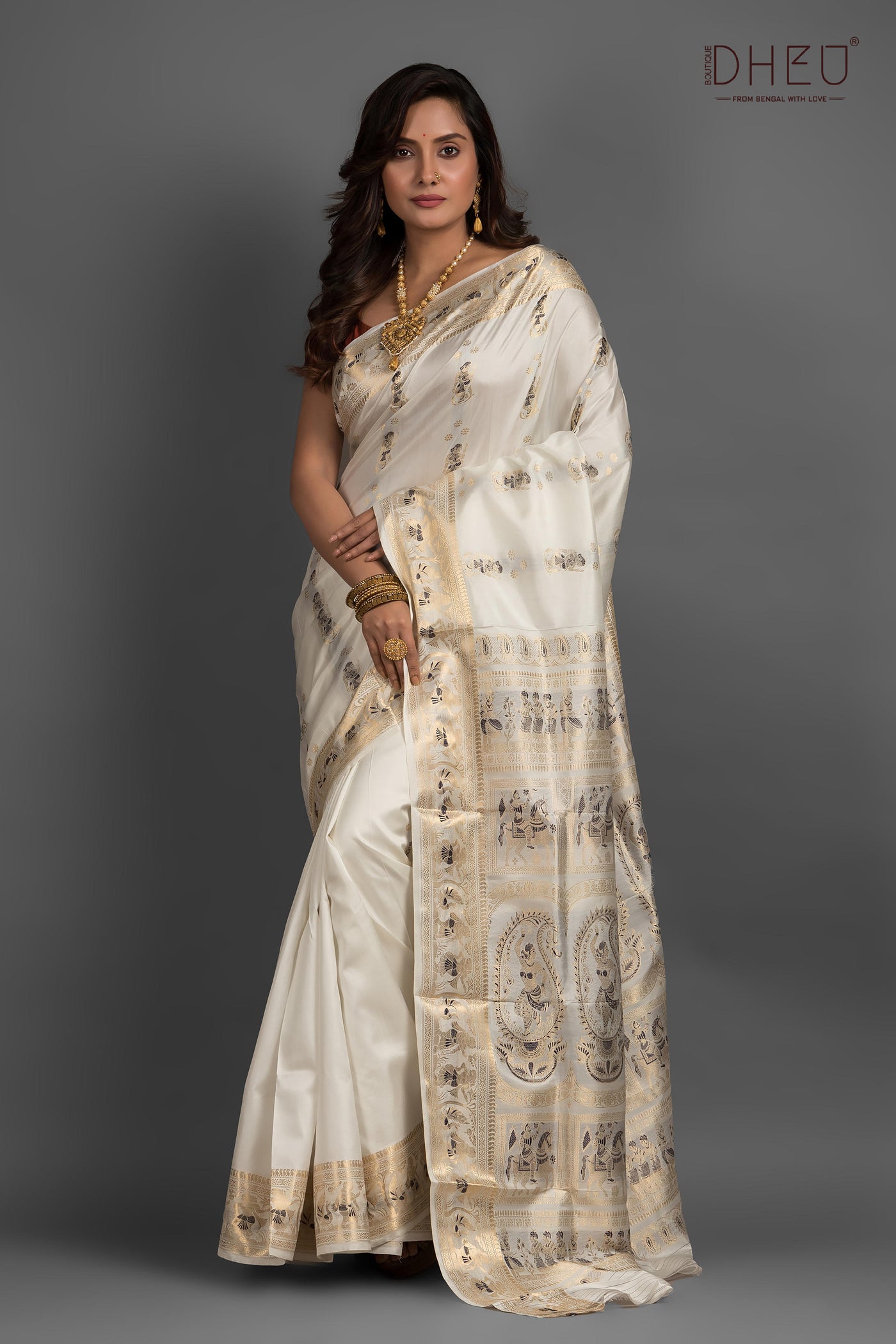 Pure Swarnachari Silk Saree (with silk mark certified)