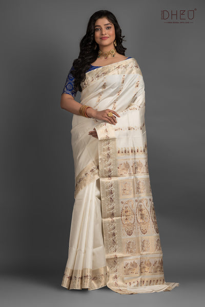 Pure Swarnachari Silk Saree (with silk mark certified)