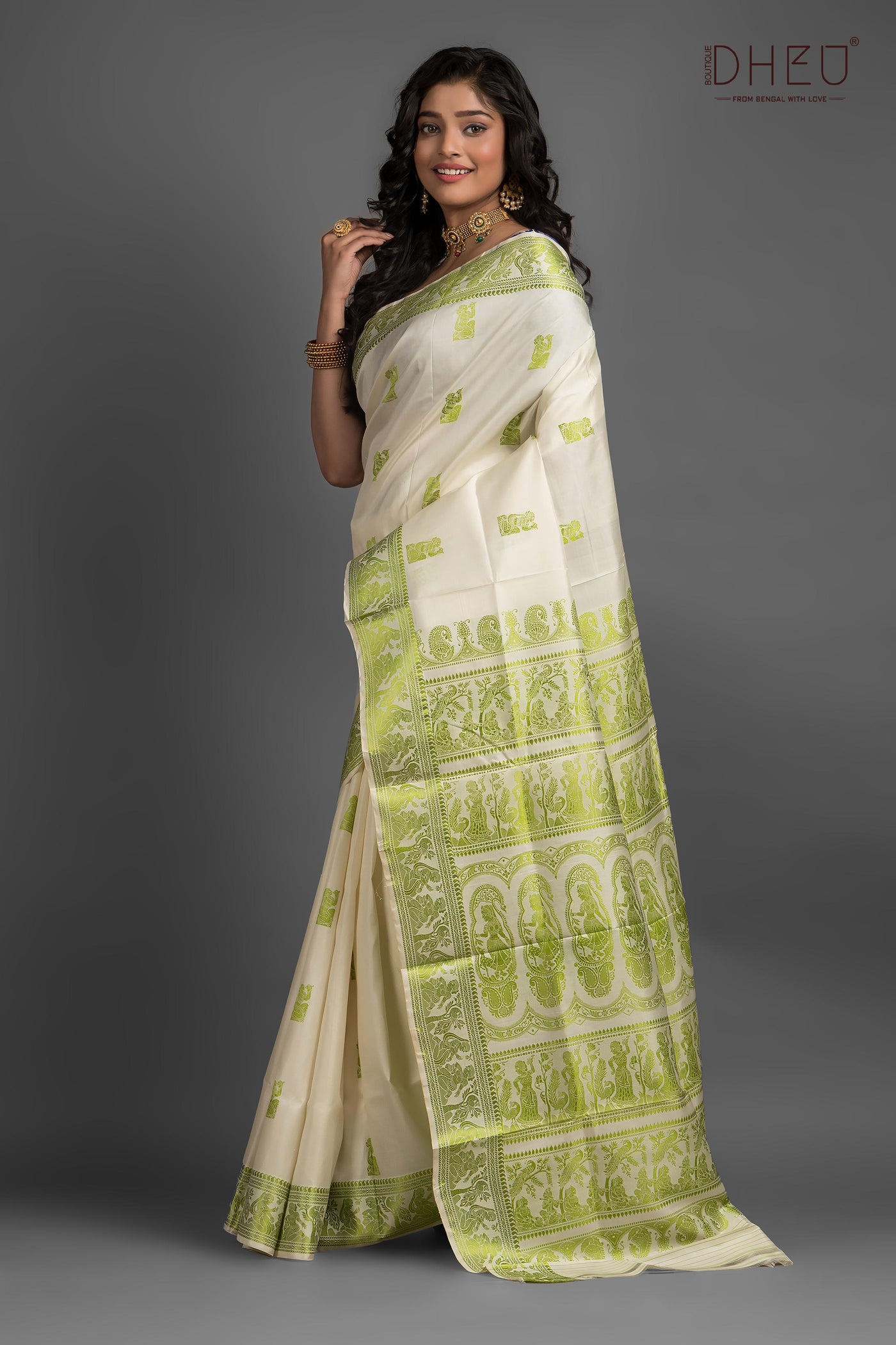 Pure Baluchari Silk Saree (with silk mark certified)