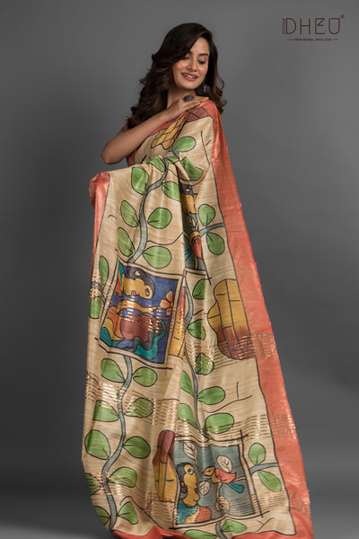 Exclusive Ghicha Silk Saree