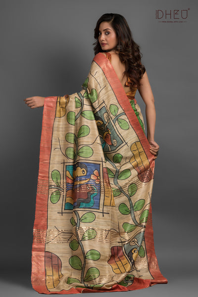 Exclusive Ghicha Silk Saree