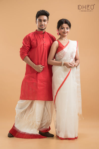 Meghe Dhaka Tara-Designer Couple Set