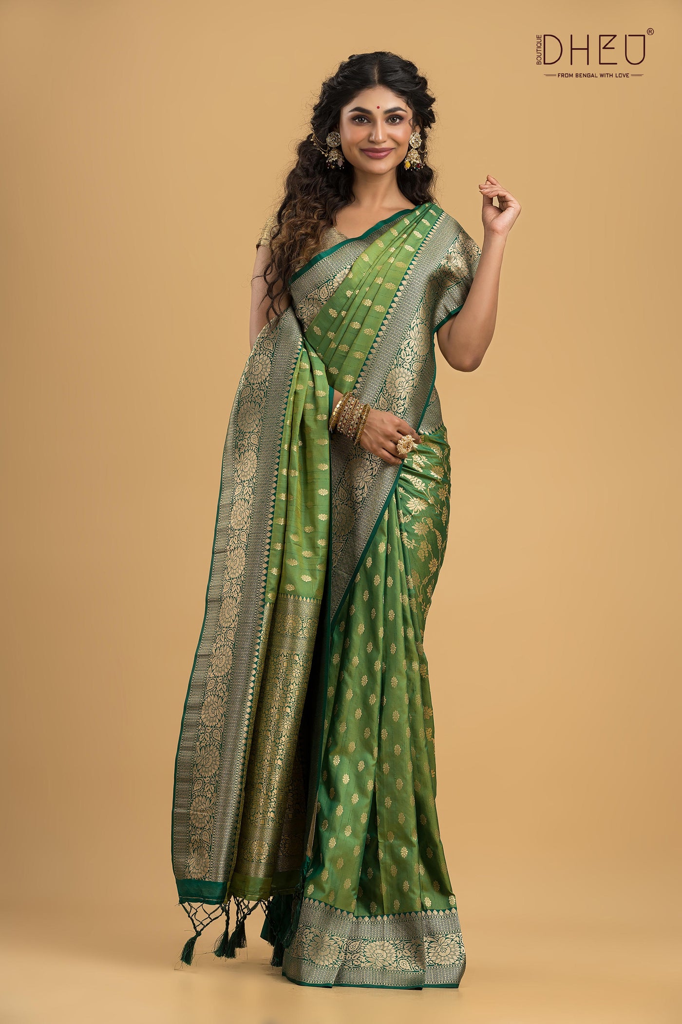 Exclusive Buta Patti Silk Saree