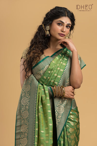 Exclusive Buta Patti Silk Saree