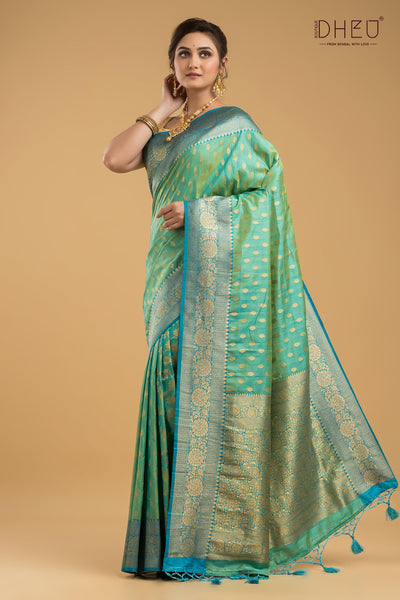 Exclusive Buta Patti Silk Saree