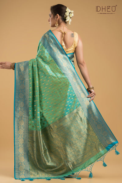 Exclusive Buta Patti Silk Saree