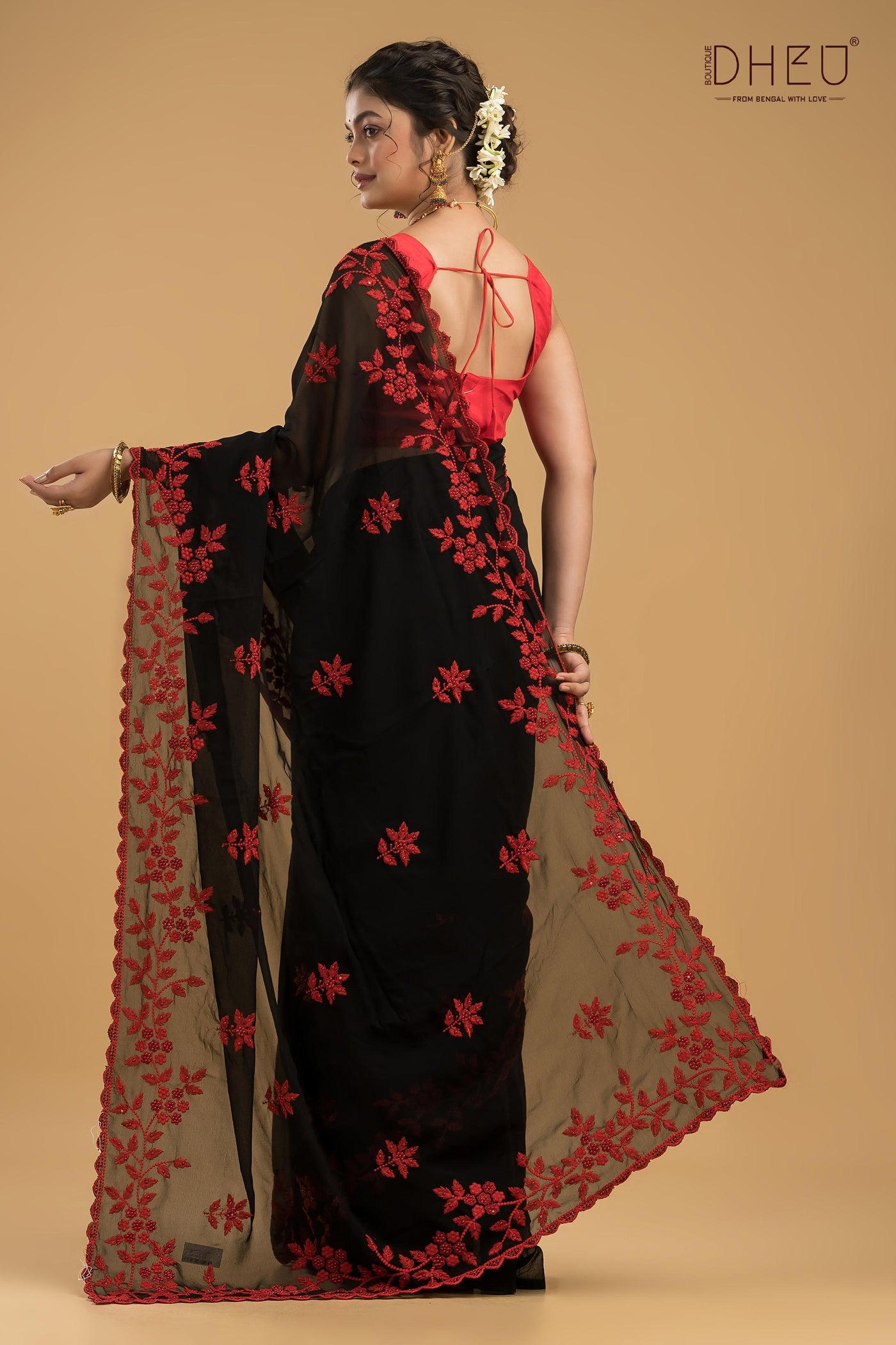 Designer Chiffon Silk Saree